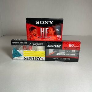Blank Cassette Tape Lot 1 Sony New Sealed.